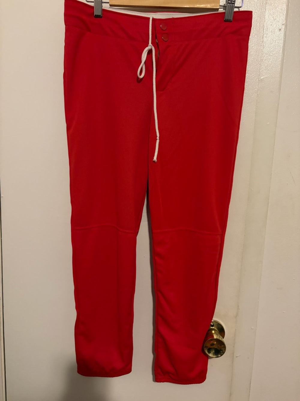 Kids Red Drawstring Athletic Pants